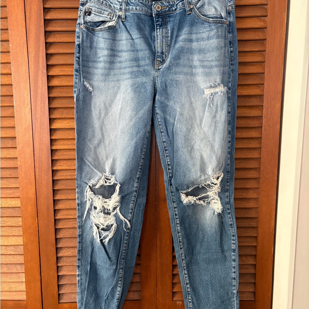 KanCan Distressed Light Blue Boyfriend Jeans